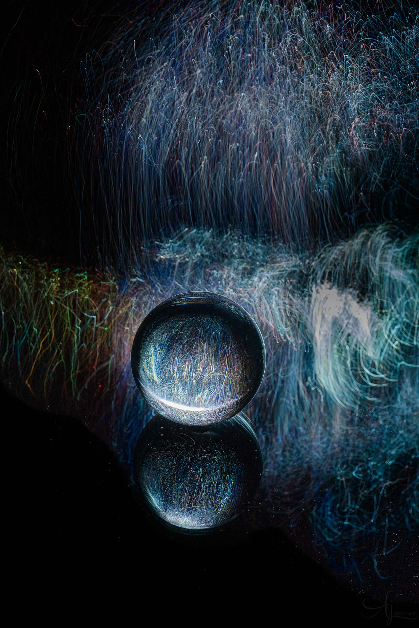 sphere, inspired by rain