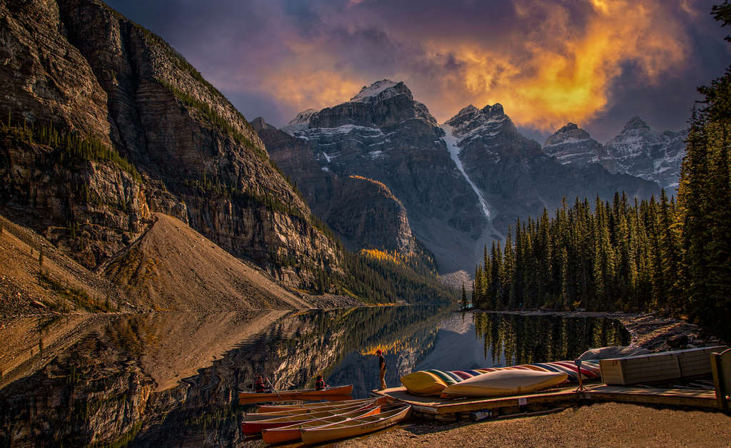 canadian rocky mountain high摄影照片