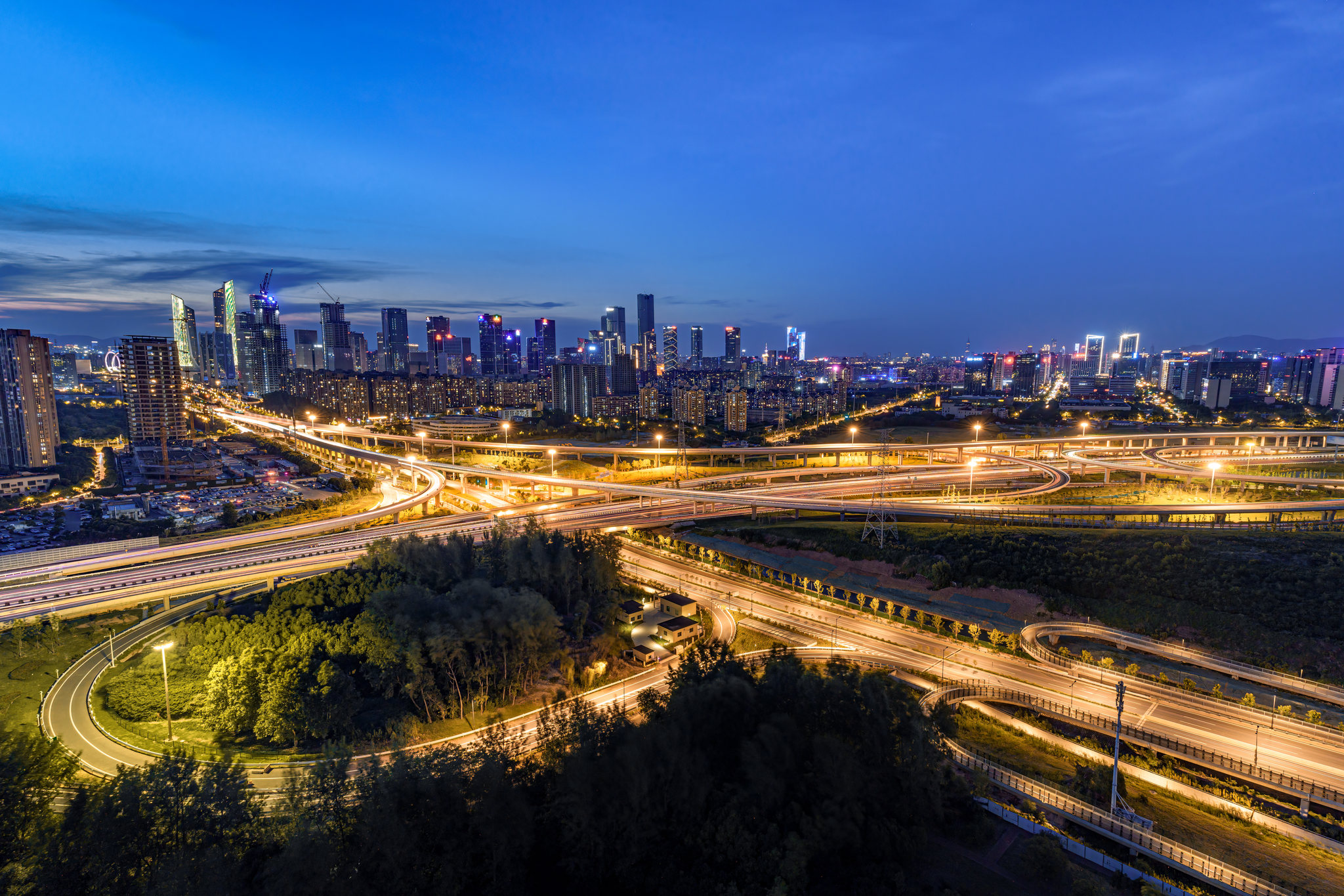 南京油坊桥立交夜景