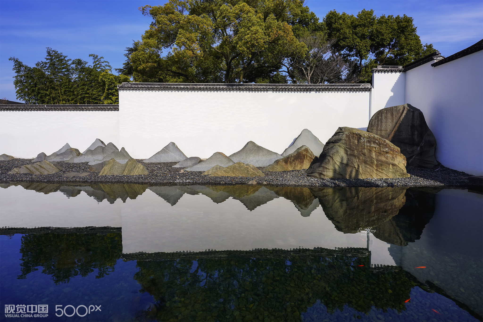 片石水墨-苏州博物馆山水景墙