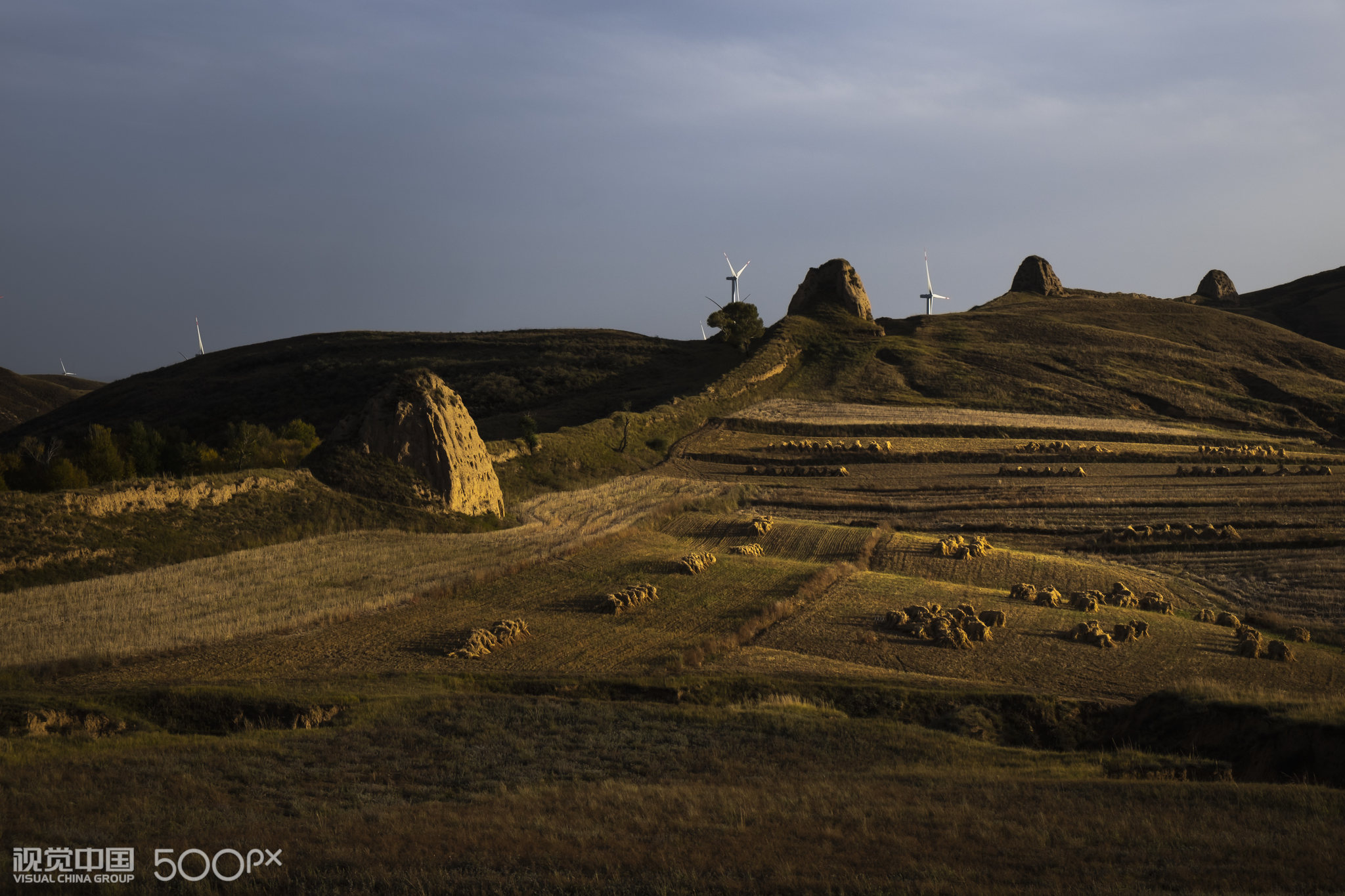 右玉十三边长城风光