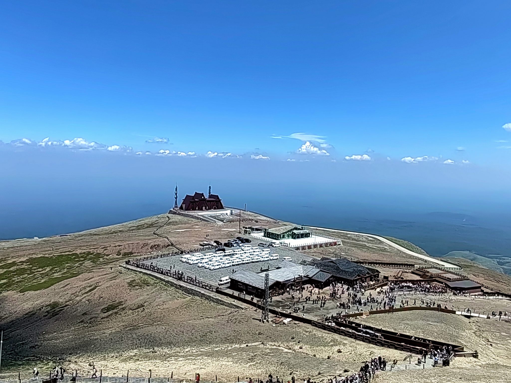 长白山天池鸟瞰图片