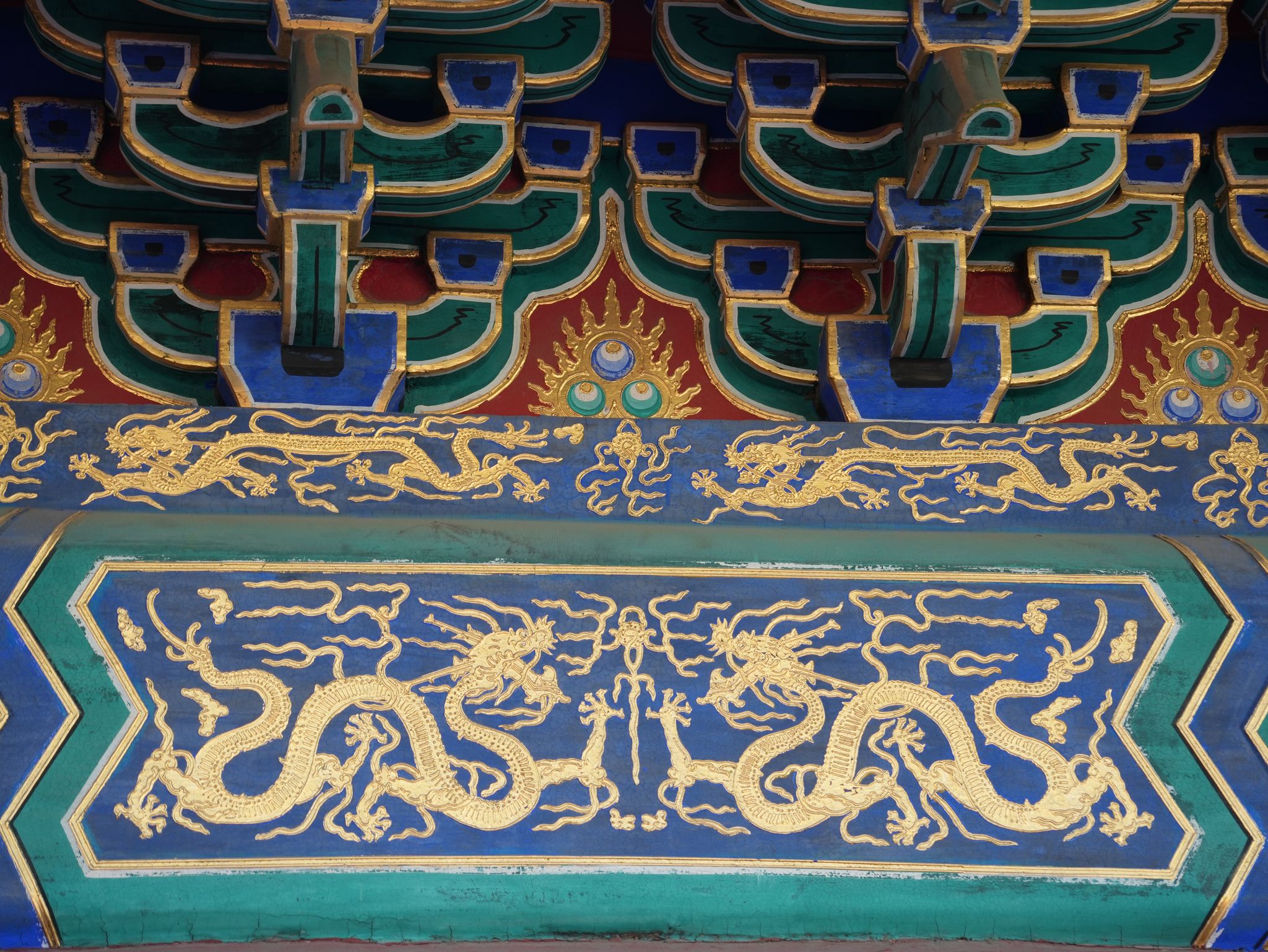 庆成宫金龙和玺彩画中国古代建筑中等级最高的彩画形制