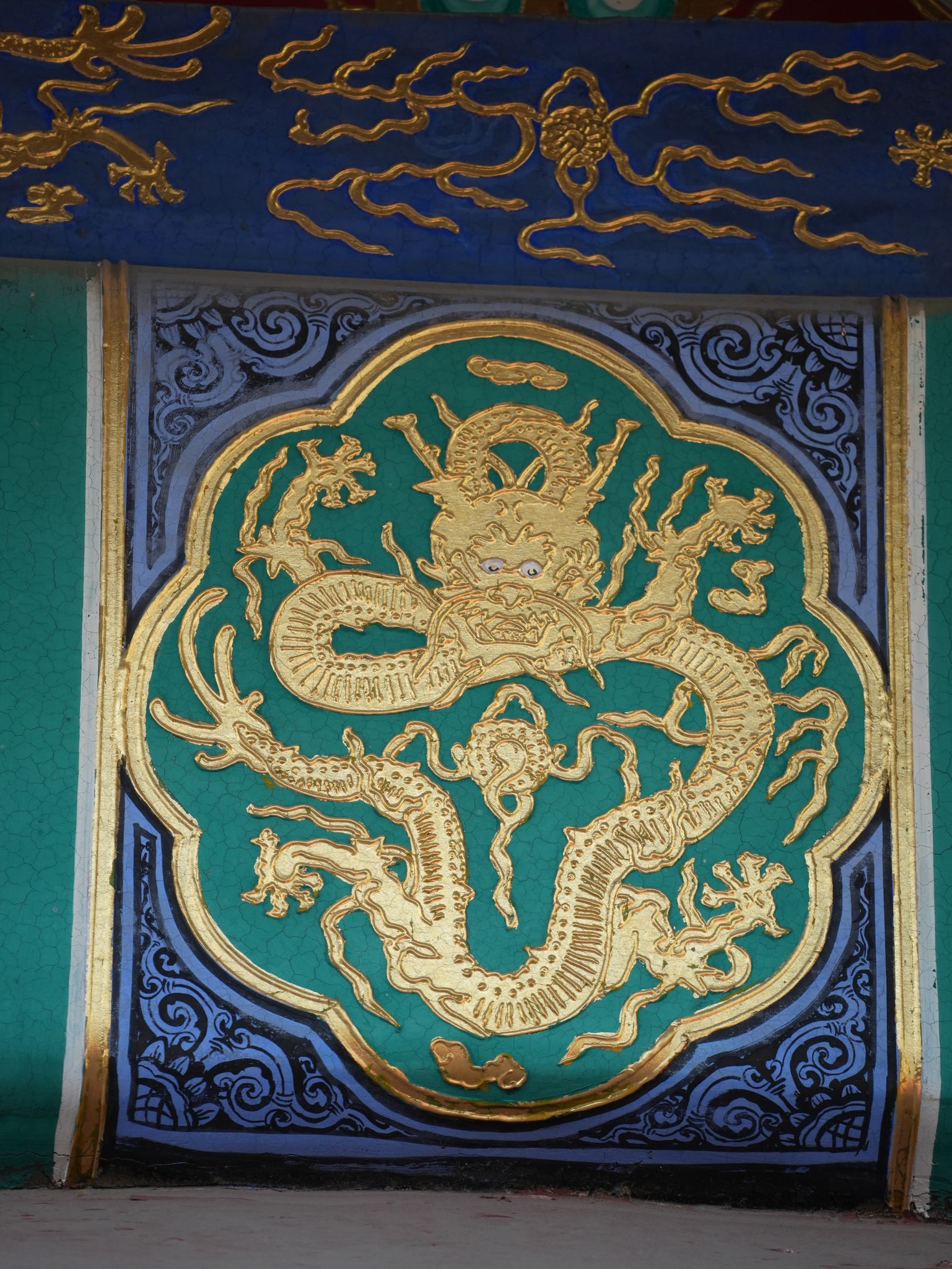 庆成宫金龙和玺彩画(中国古代建筑中等级最高的彩画形制)