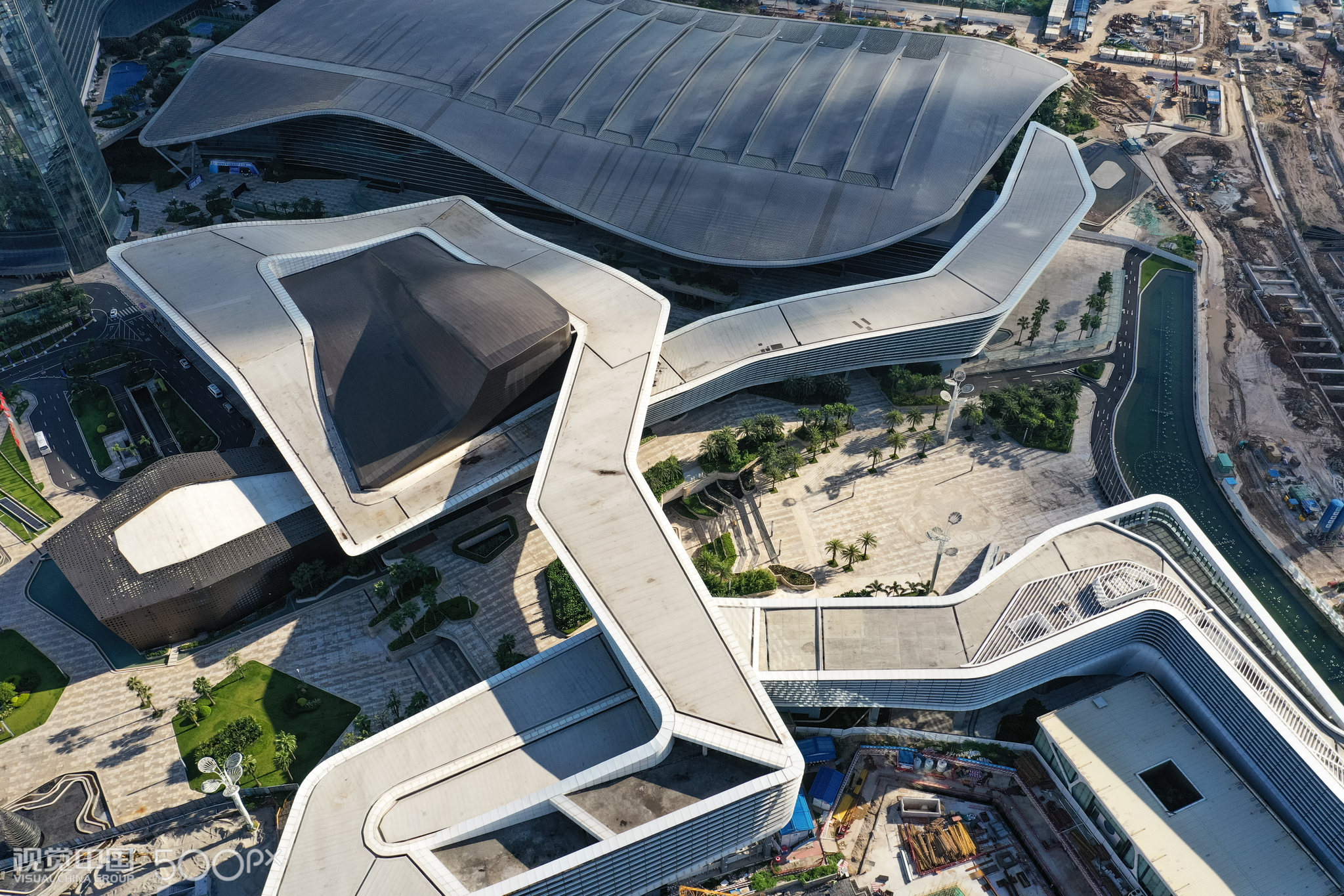 俯瞰珠海国际会展中心 广东省珠海市香洲区