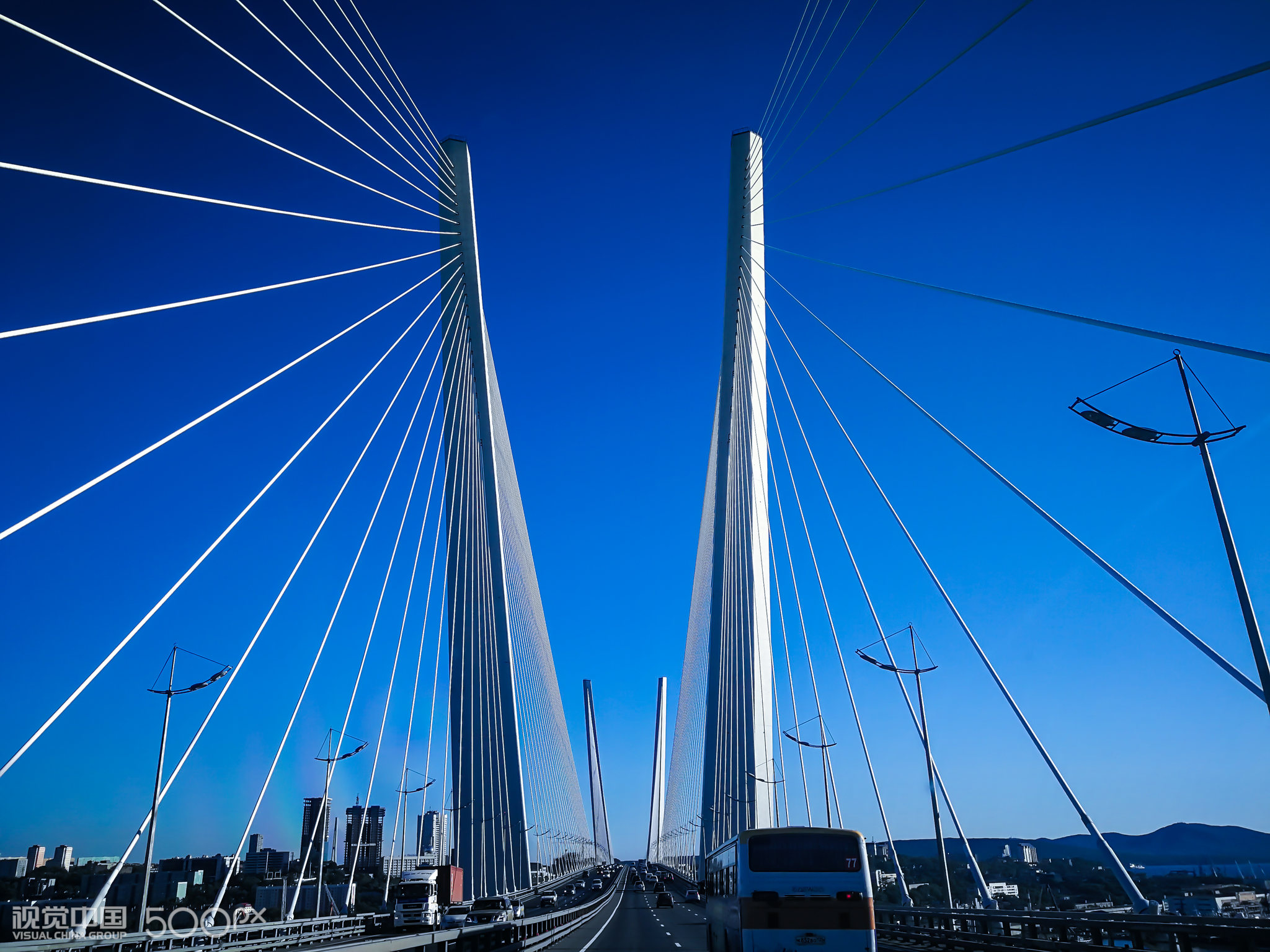 海参威金角湾大桥-手机随拍golden horn bay bridge, vvo