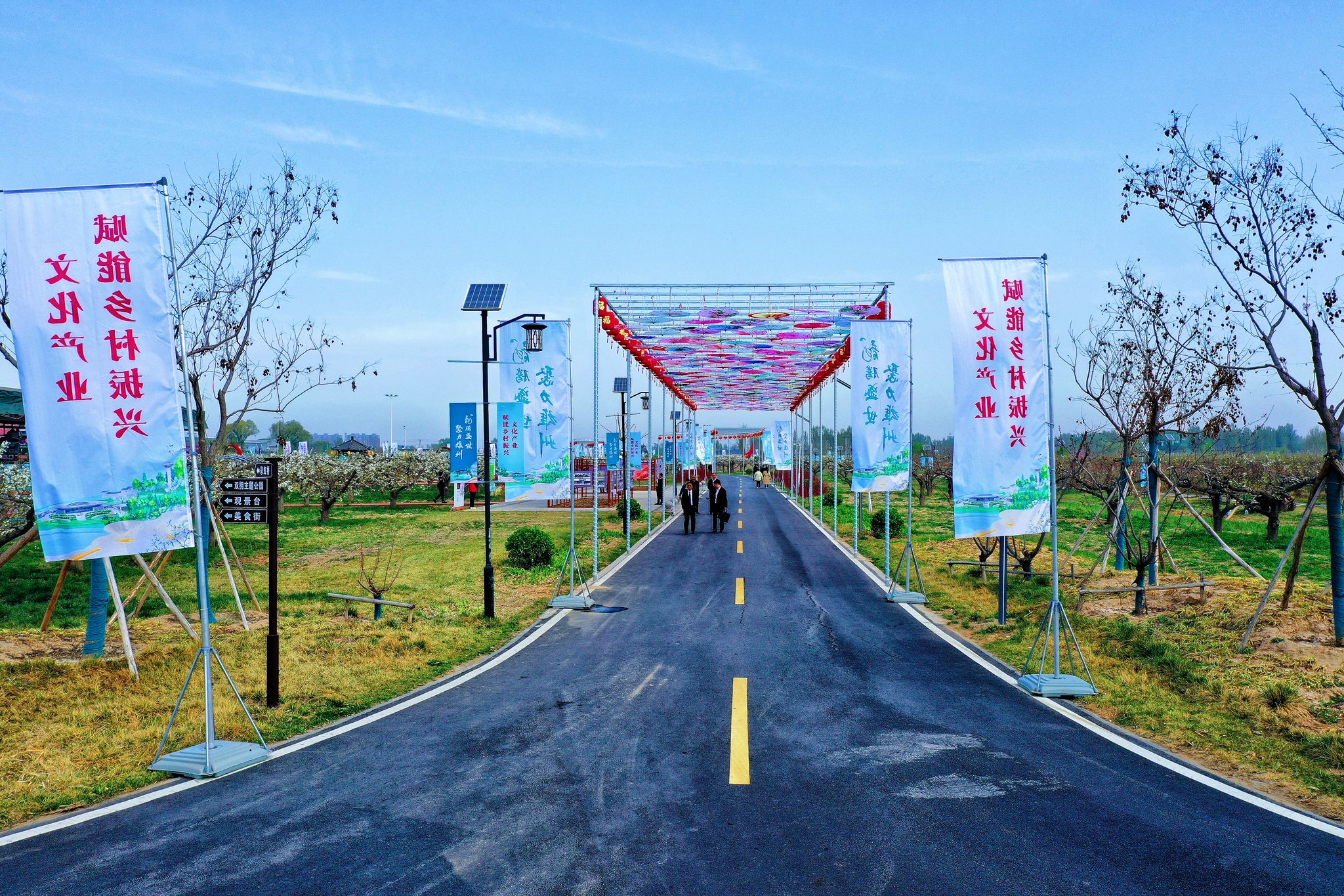 雄安新区雄县万亩梨花节开幕马蹄湾村