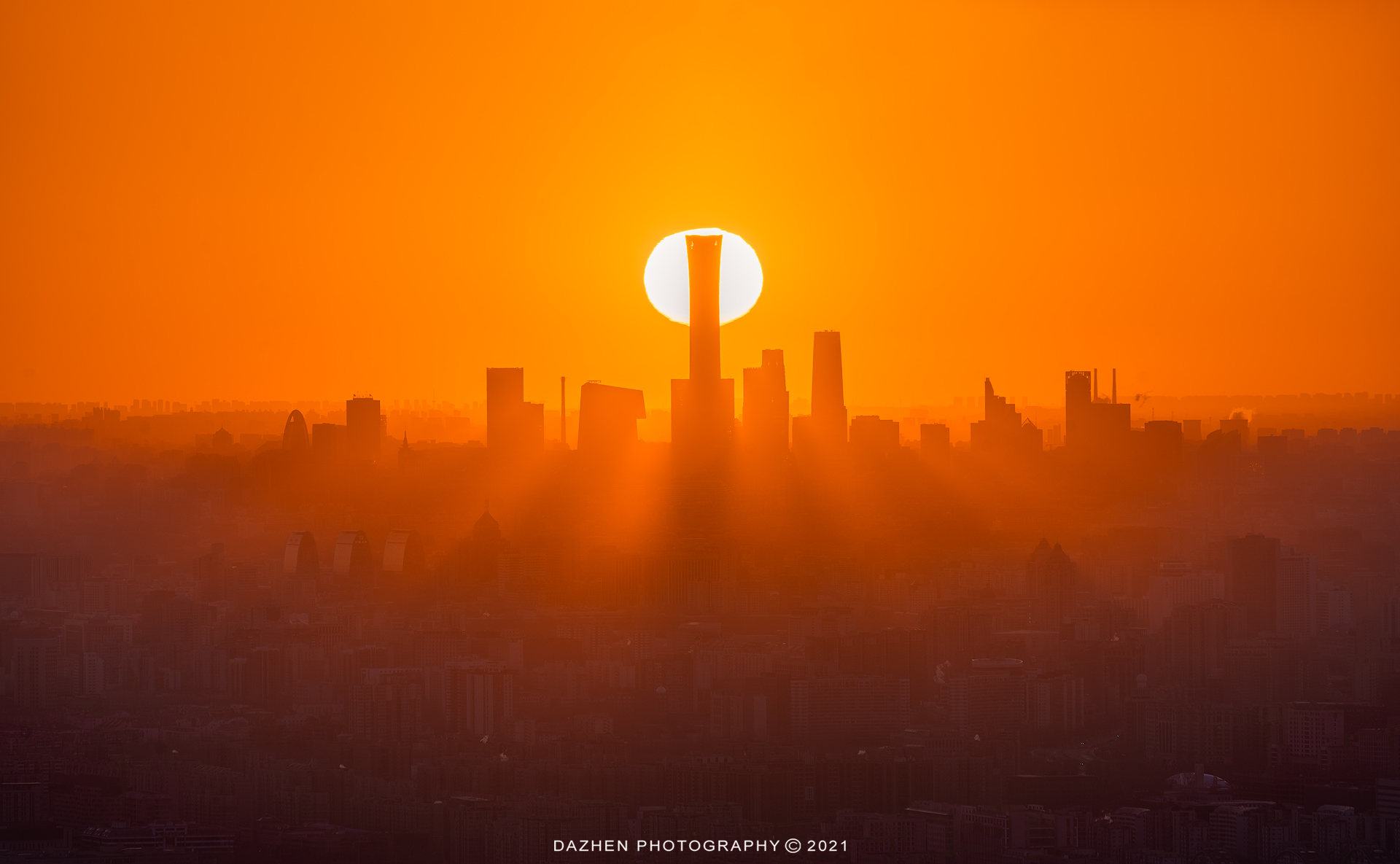 旭日东升 sunrise in winter