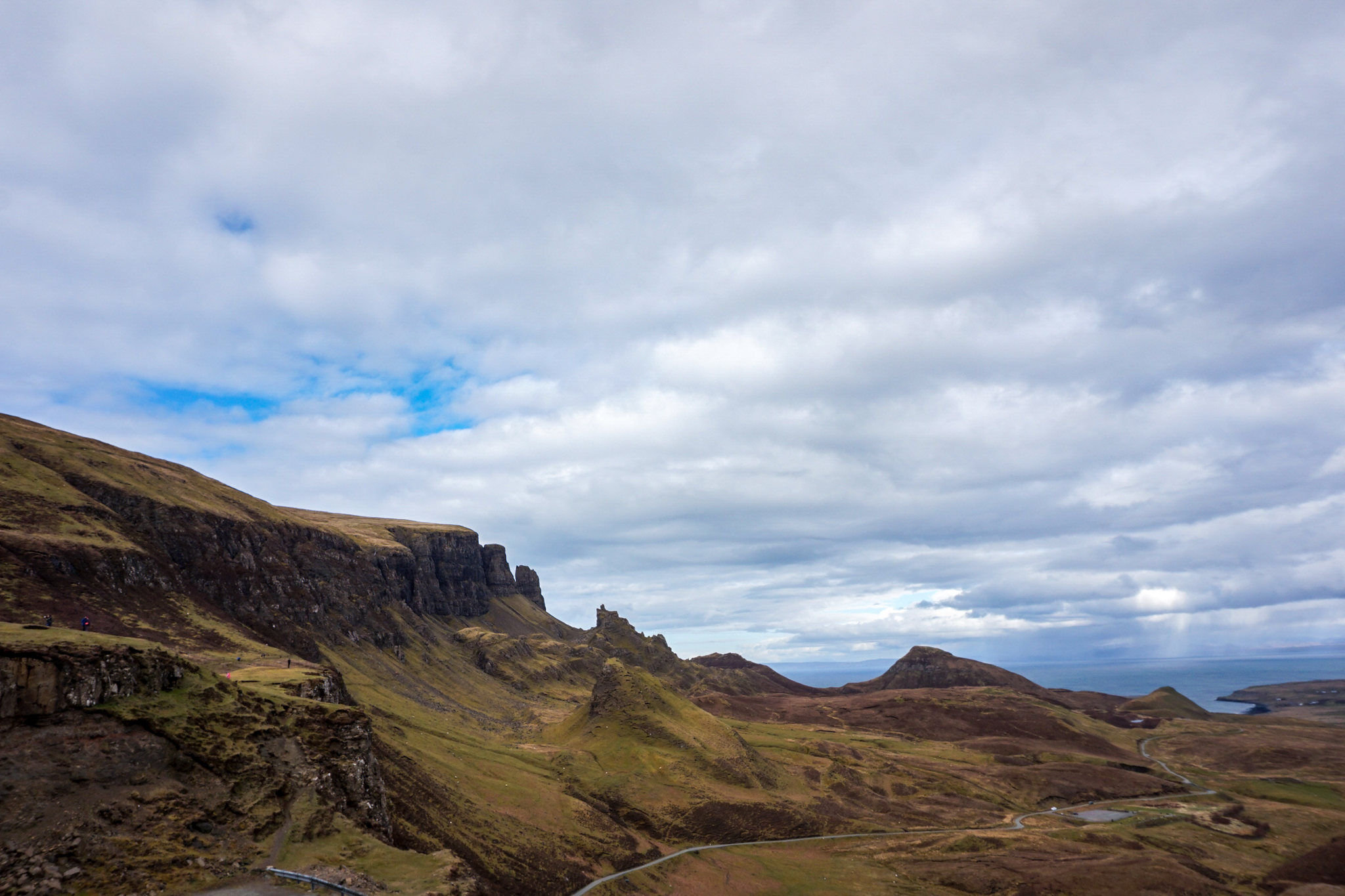 英国苏格兰天空岛上的奎雷因山区
