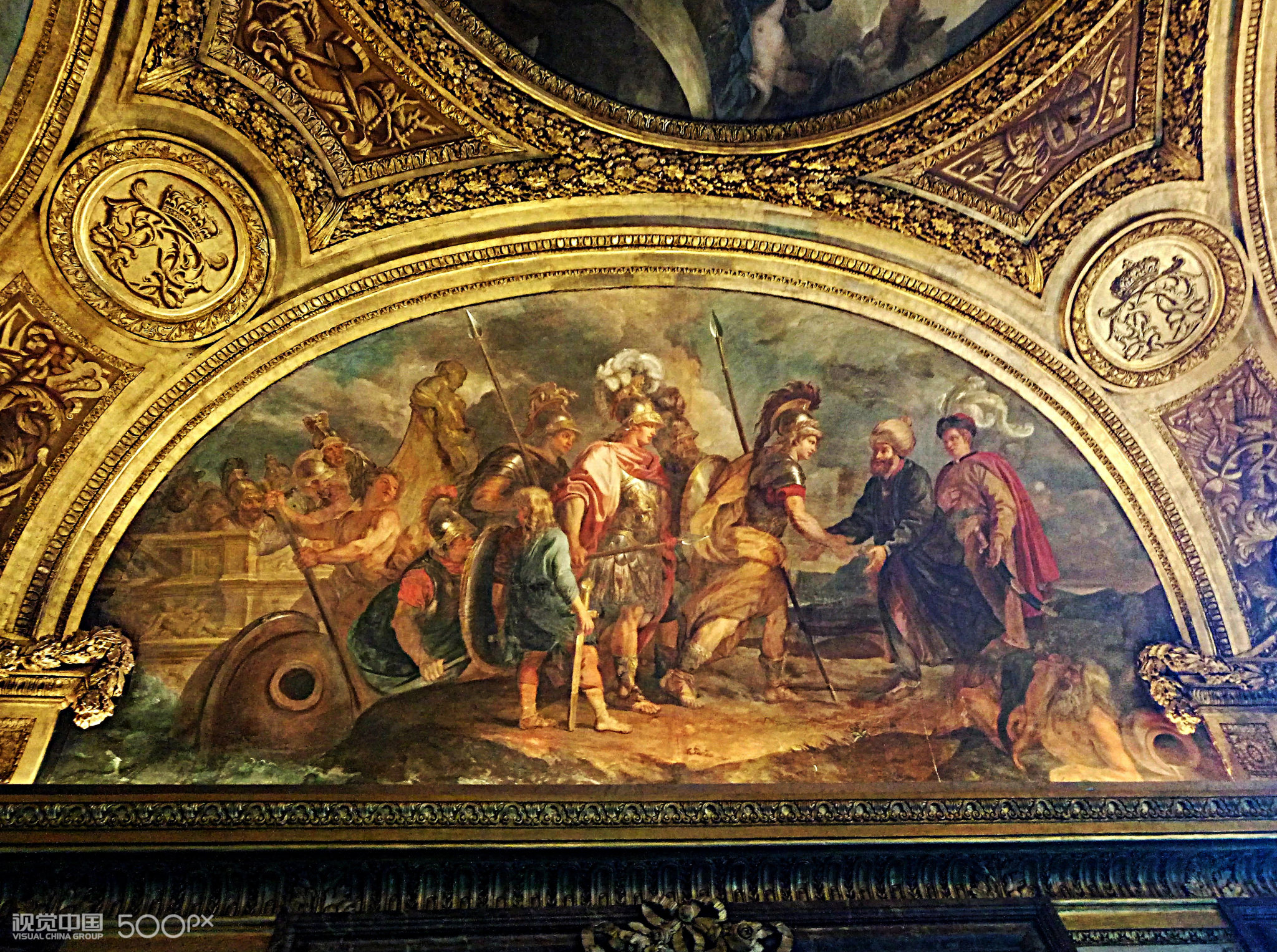 凡尔赛宫顶面壁画名称图片