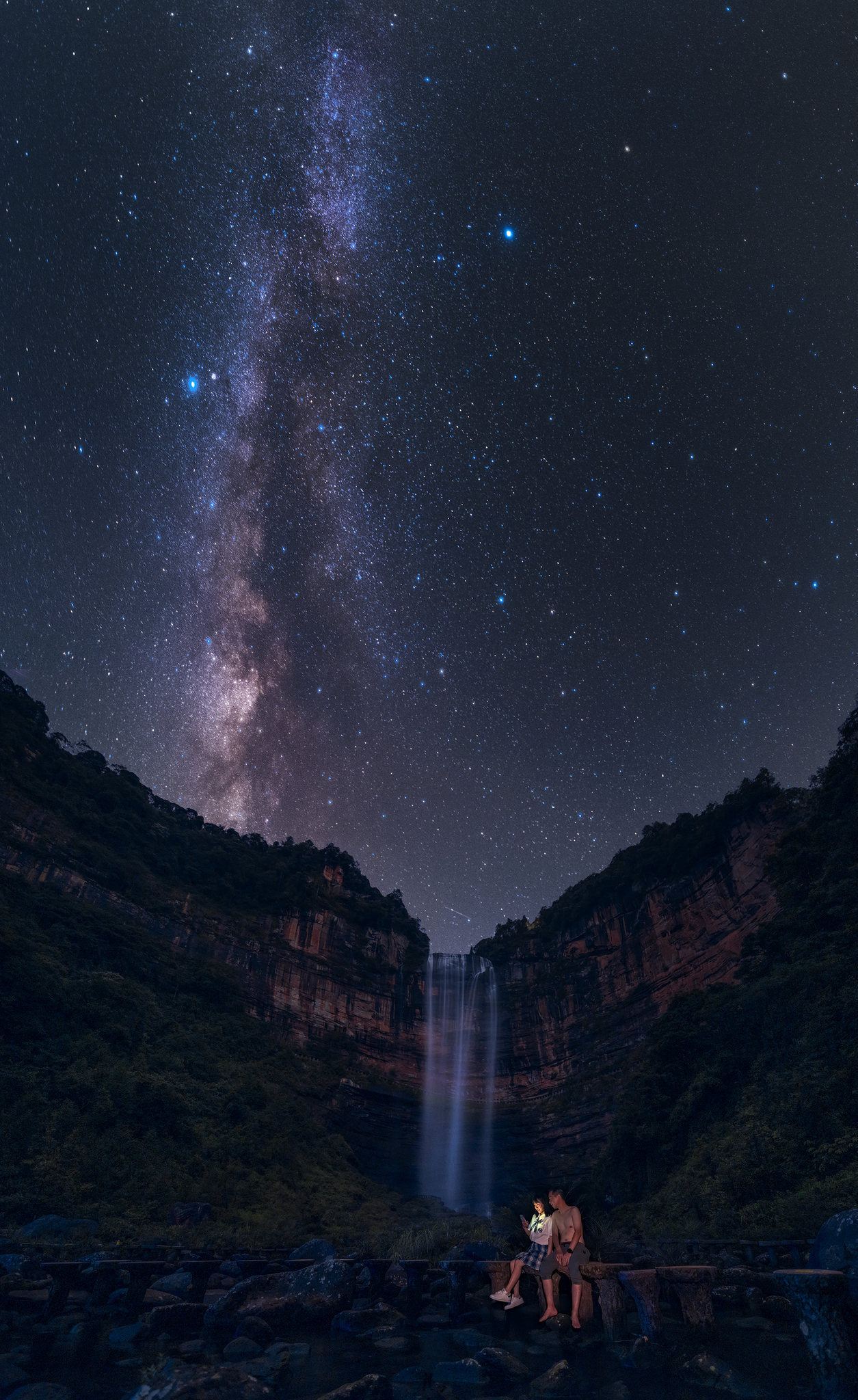 银河下的牛郎织女