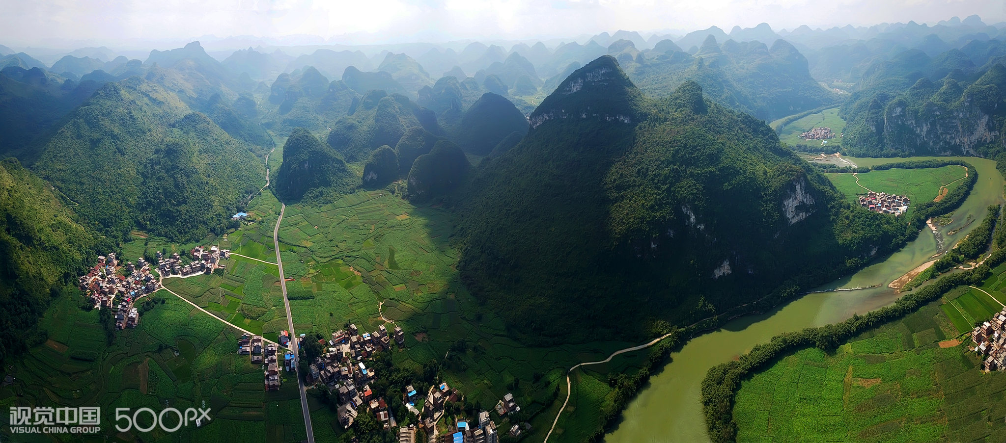 广西河池宜州古龙河风光