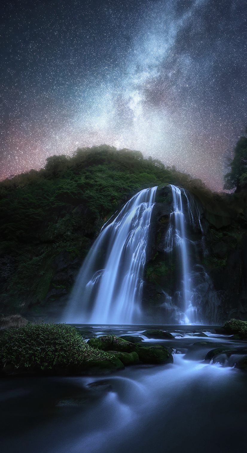 尼亚加拉大瀑布夜景图片
