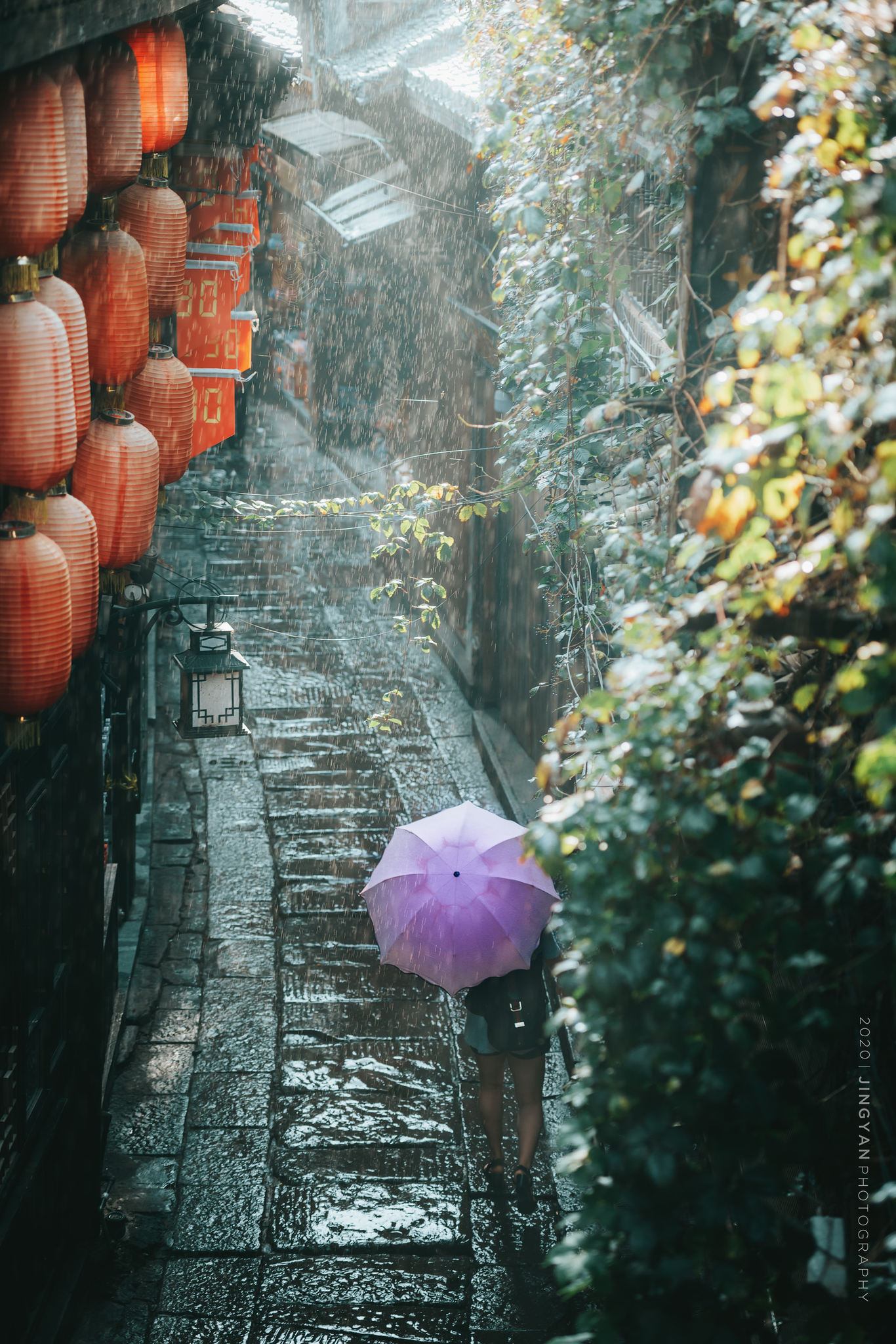 雨中小伞