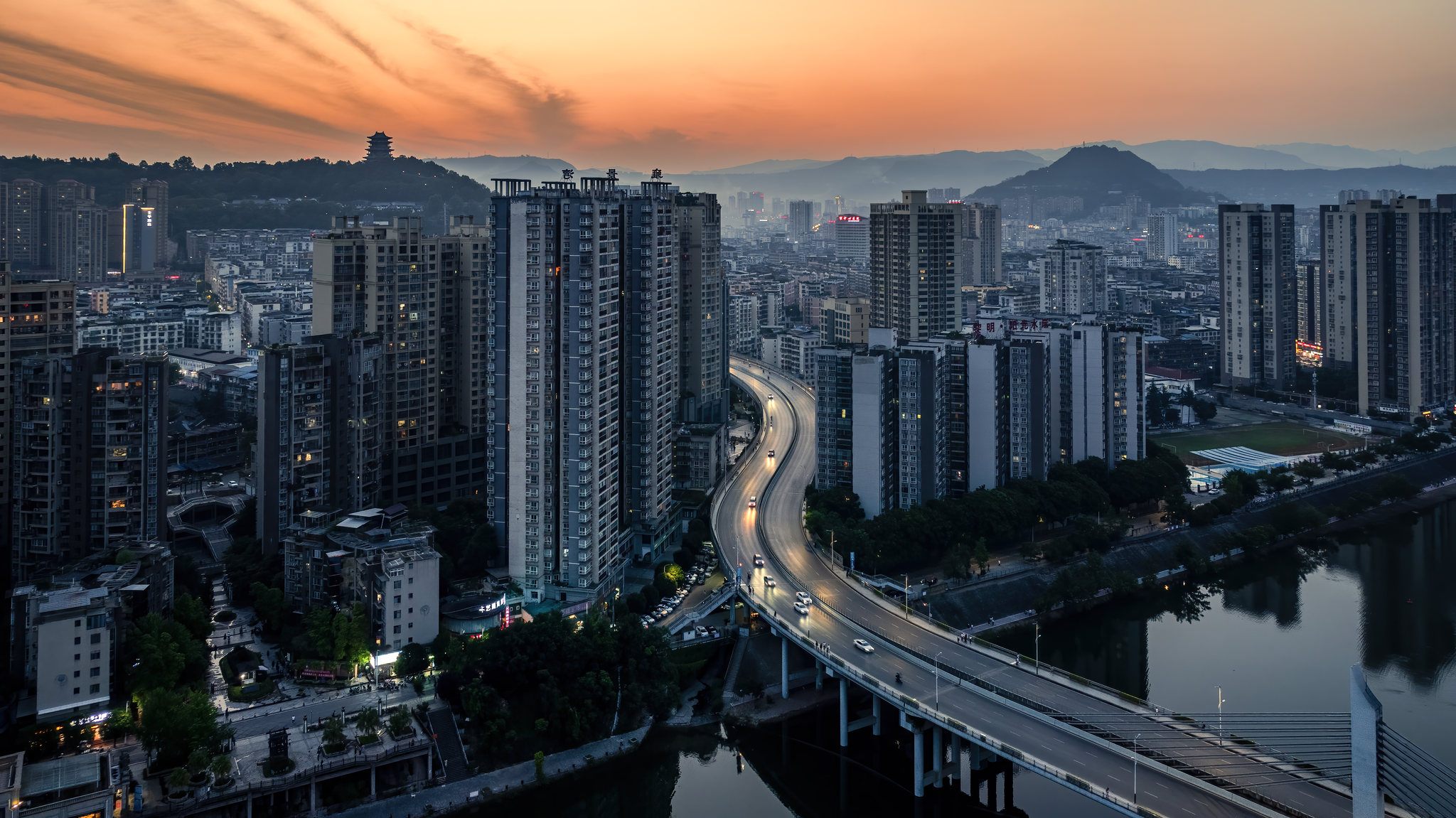 巴中城市图