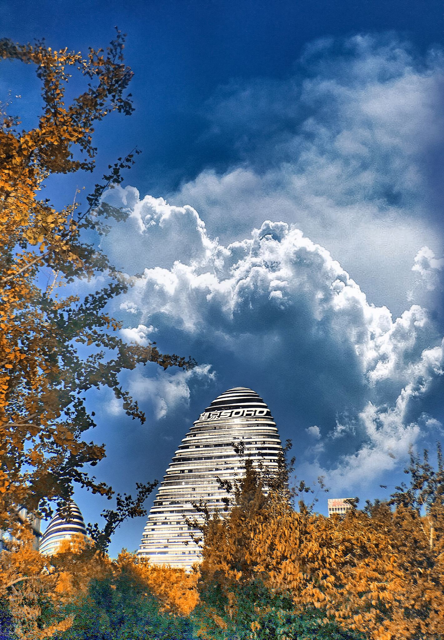 多重曝光 合成·秋·云