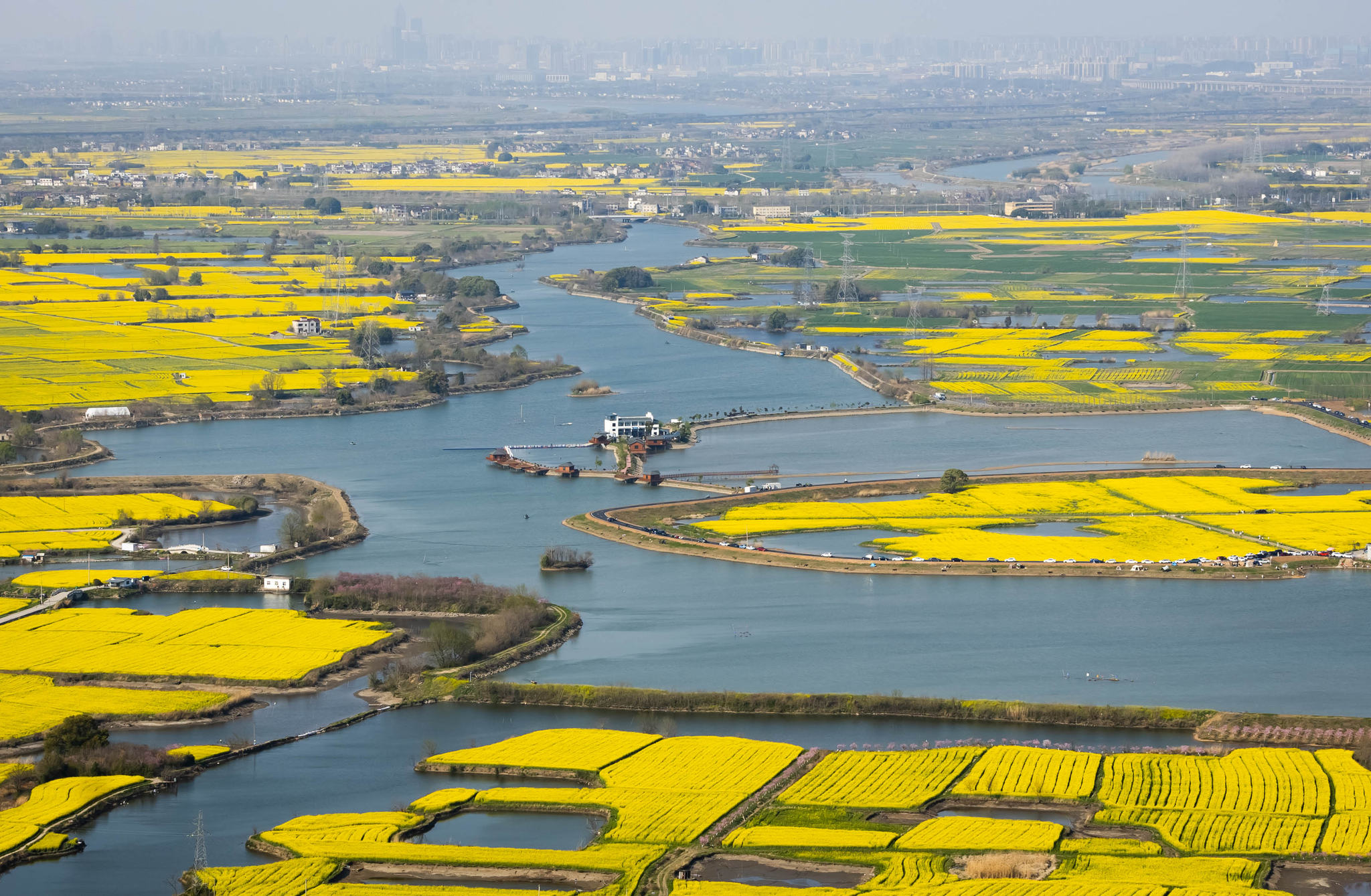 安徽芜湖响水涧景区油菜花海