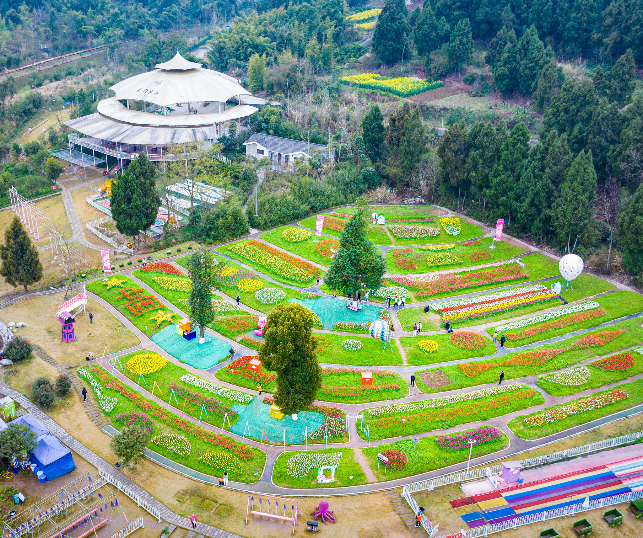 四川省资阳市雁江区天府花溪 花溪谷风景区