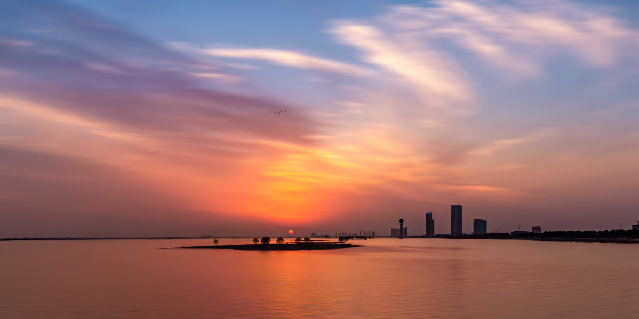 西太湖日落