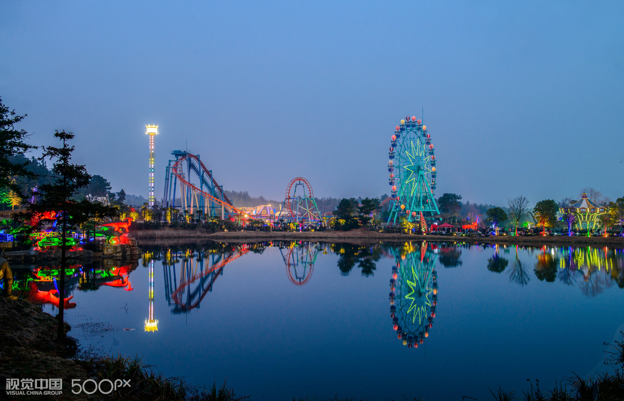 蓝色时刻(南京银杏湖)