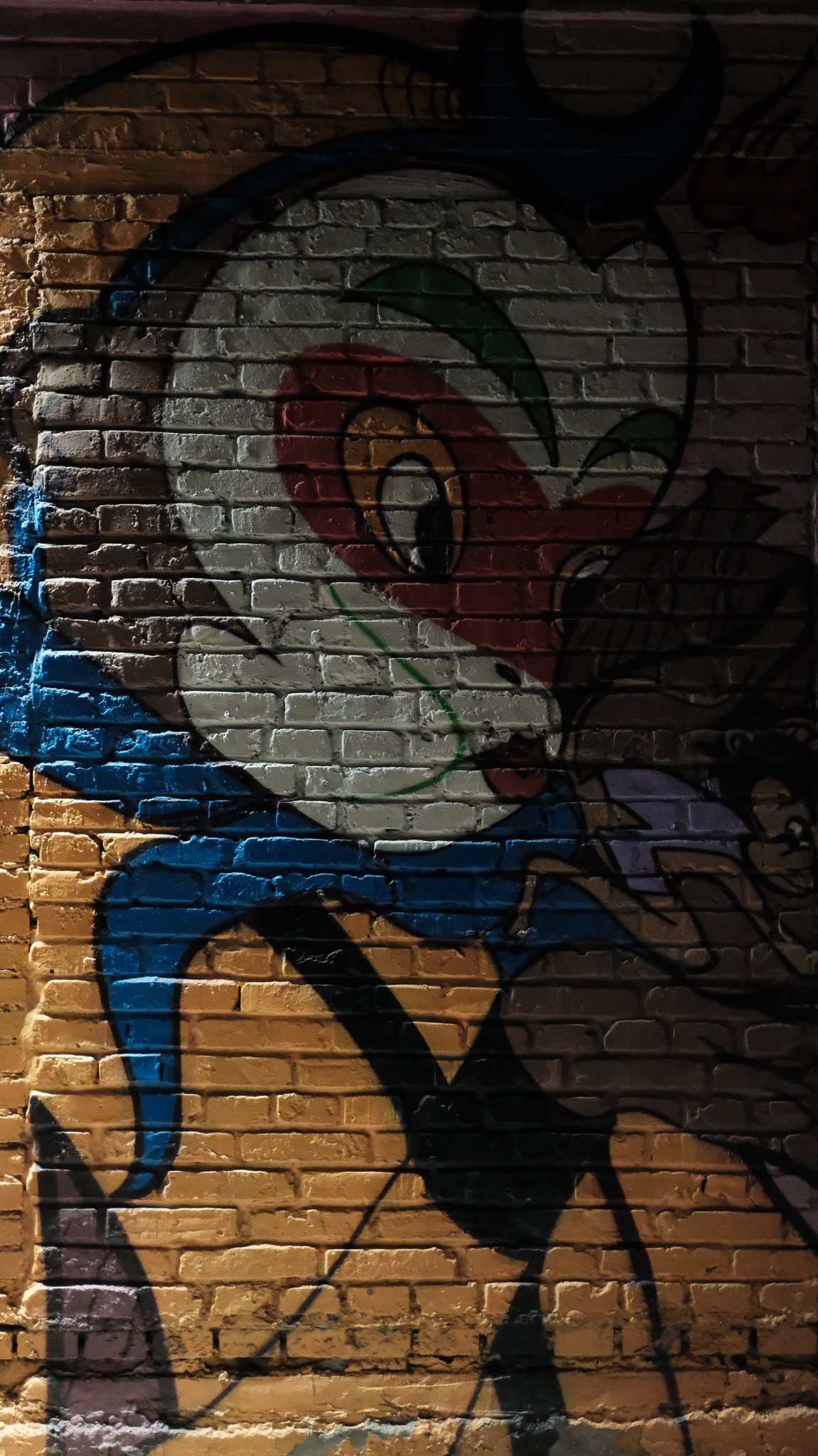 北京798夜景,创意涂鸦墙,悟空