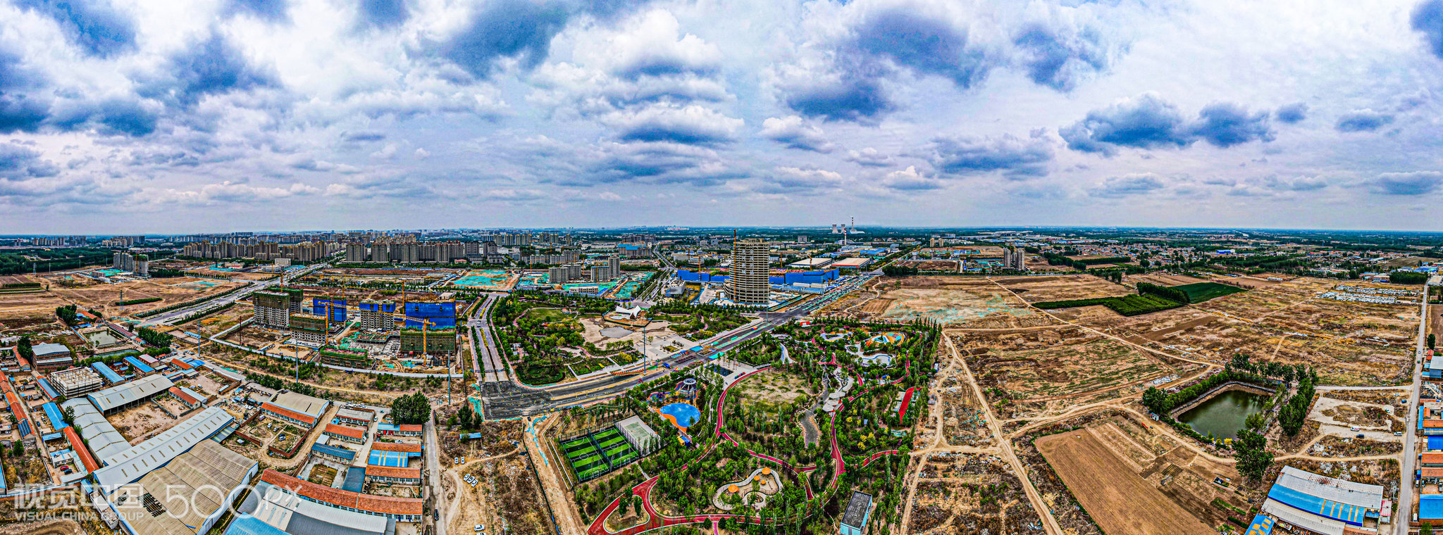 廊坊金茂龙河新城横版全景