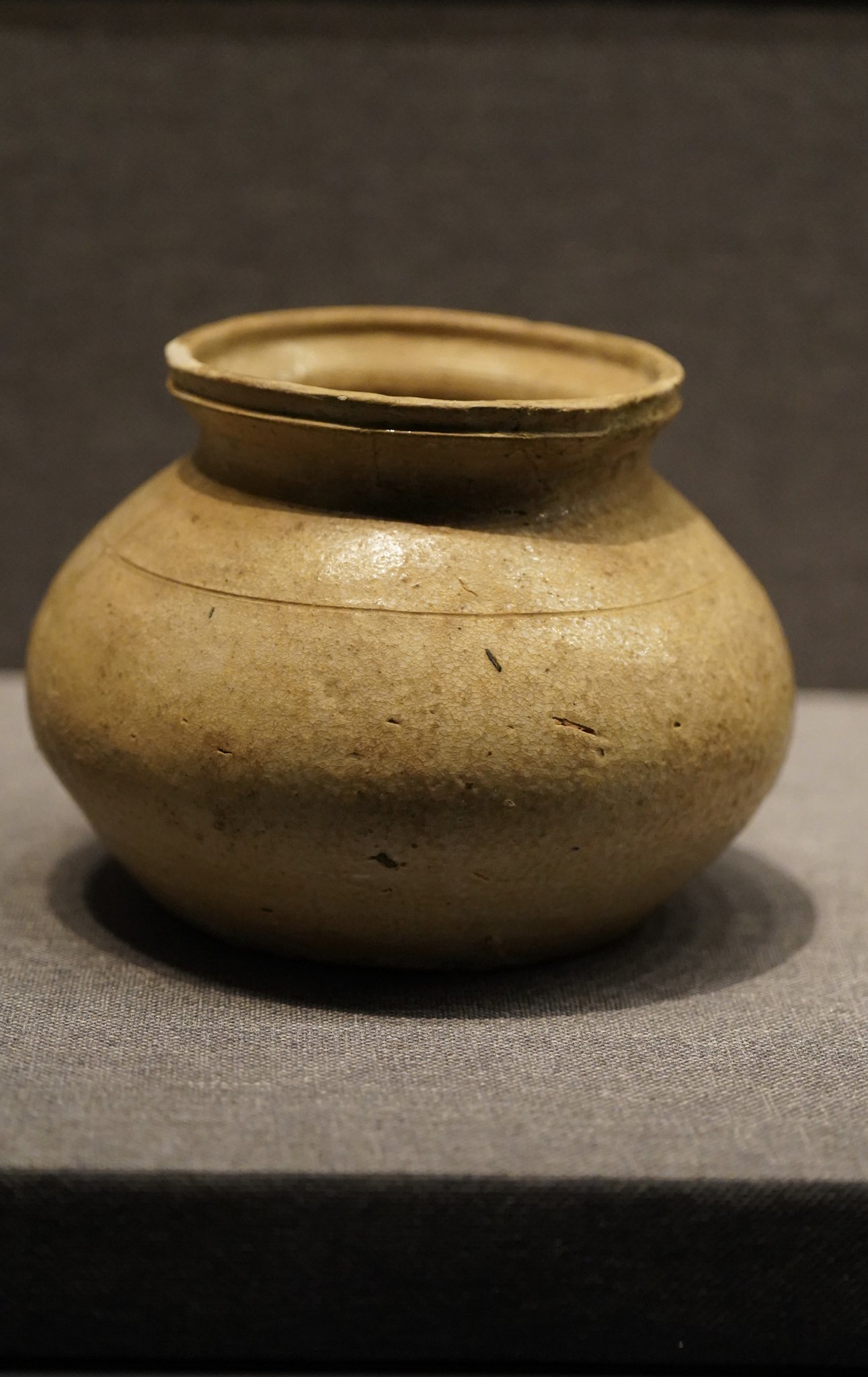 广西壮族自治区博物馆东汉青瓷弦纹罐