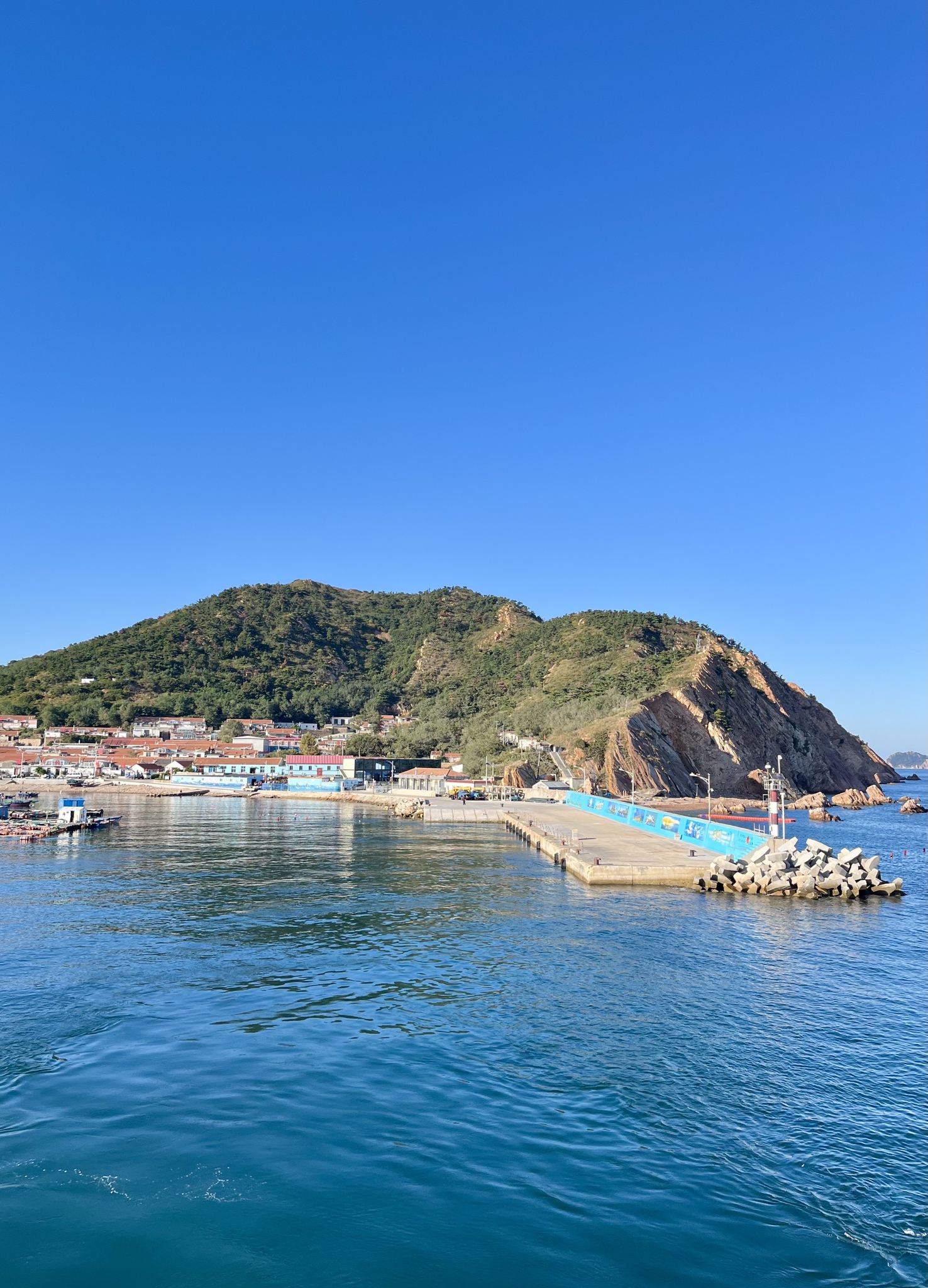 蓬莱到北隍城岛：海上风景