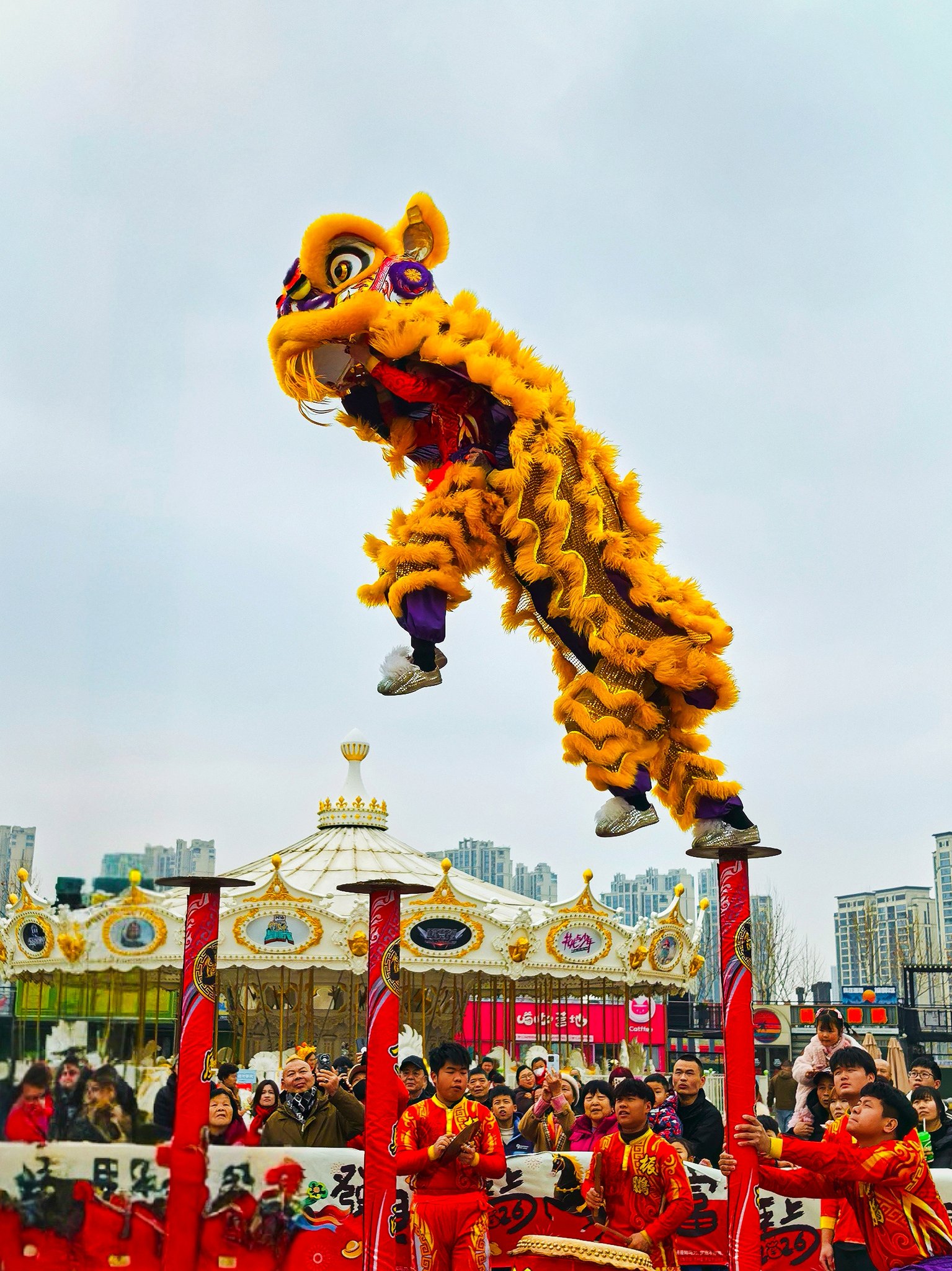高桩舞狮摄影作品_人文纪实摄影图片 - 500px摄影社区