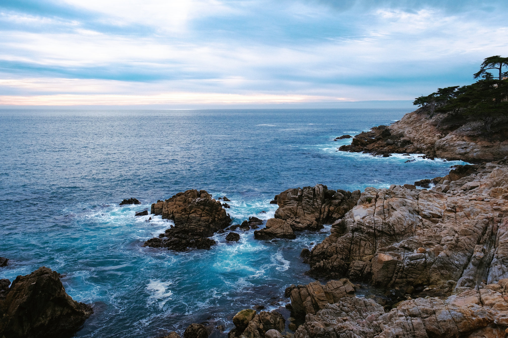 海岸岩石自然风光