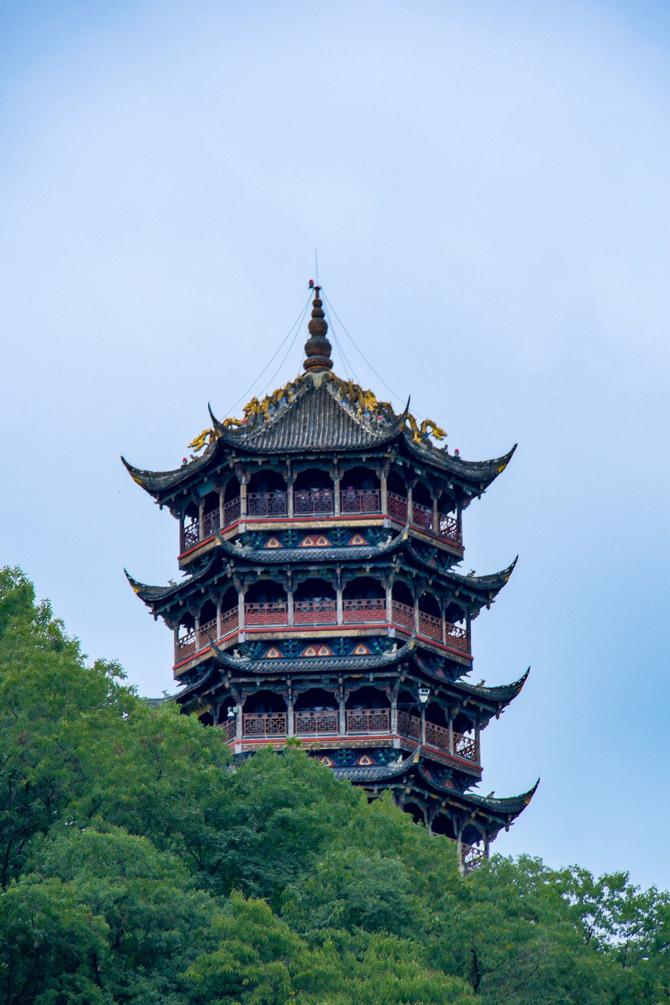 都江堰景区玉垒阁
